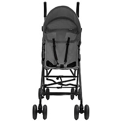 vidaXL Poussette bébé Gris clair et noir Acier