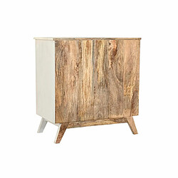 Caisson à Tiroirs DKD Home Decor Métal Blanc Colonial Brun foncé Bois de manguier (72 x 50 x 75 cm)