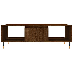 Acheter vidaXL Table basse chêne marron 104x60x35 cm bois d'ingénierie