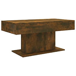 Maison Chic Table basse,Table Console Table d'appoint, Table pour salon Chêne fumé 96x50x45 cm Bois d'ingénierie -MN73734