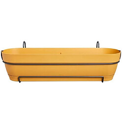 ELHO Planteur Rectangle VIBIA - Plastique - Réservoir - Ø70 - Jaune Miel