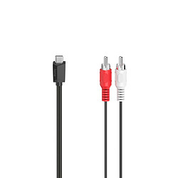 HAMA Câble audio, fiche USB-C - fiche RCA mâle, stéréo, 1,50 m