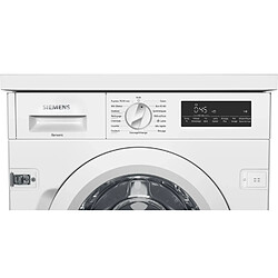 Lave-linge intégrable 8kg 1400 tours/min - WI14W549FF - SIEMENS pas cher