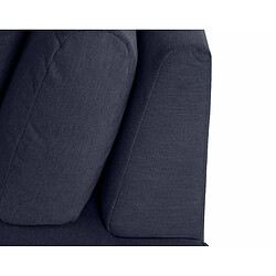 Lisa Design Santorini - canapé modulable d'angle gauche + pouf - 4 places - en tissu texturé pas cher