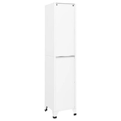 Acheter vidaXL Armoire à casiers Blanc 38x40x180 cm Acier