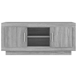 Acheter vidaXL Meuble TV sonoma gris 102x35x45 cm bois d'ingénierie