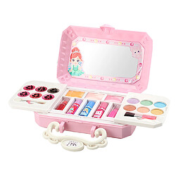 Acheter Kit De Maquillage Pour Filles Jouet Lavable Maquillage Palette Gloss Pour Les Lèvres Blushes Vernis à Ongles B