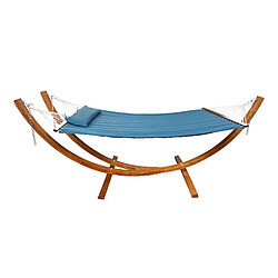 AXI Hawaï Hamac Double XXL | Hamac 2 personnes en Bleu avec Support en Bois | Pour l'extérieur pour Jardin, Terrasse, Balcon