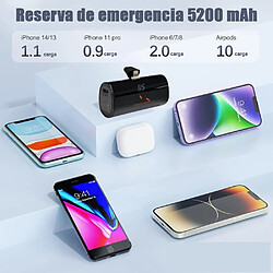 Avis SANAG Cargador Portátil Para Iphone Y Android Mini, 3300Mah Power Bank Pd Pequeña Y Ligera Batería Externa, Powerbank Con Pantalla Led Modelo Compatible Con Iphone Y Android (Noir, Lighting)