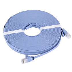 Wewoo Câble LAN réseau Ethernet plat bleu CAT6 extra-plat, Longueur: 20m