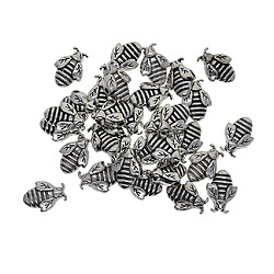 30 pièces argent tibétain entretoise charme perles diy bijoux conclusions abeille