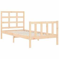 Acheter vidaXL Cadre de lit sans matelas 90x200 cm bois de pin massif