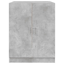 Avis Maison Chic Meuble rangement de salle de bain | Meuble pour machine à laver | Armoire murale de bain Gris béton 71x71,5x91,5 cm -GKD49183