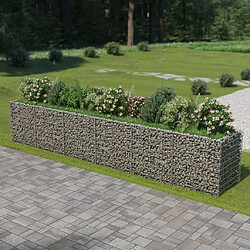 Maison Chic Jardinière,Lit surélevé - Bac à fleurs - pot de fleur à gabion Acier galvanisé 540x90x100 cm -GKD42673