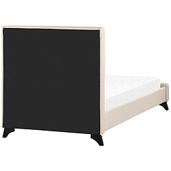 Acheter Beliani Lit en tissu beige avec cadre 90 x 200 cm AMBASSADOR