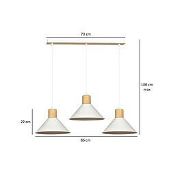 Acheter EPIKASA Suspension Rowen, Blanc, Acier, 86x100x25 cm