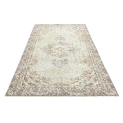 Avis Vidal Tapis de laine 239x150 beige Ultra Vintage