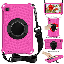 Coque en TPU avec béquille et bandoulière rose pour votre Samsung Galaxy Tab A7 Lite 8.7 pouces