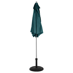 Hesperide Parasol droit rond Anzio - Diam. 230 cm - Bleu canard