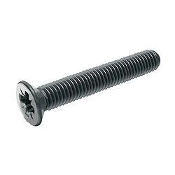 Acton Vis métaux tête fraisée pozidriv inox A2 DIN 965, diamètre 4 mm, longueur 12 mm, boîte de 100 vis