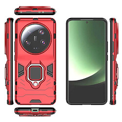 Htdmobiles Coque pour Xiaomi 13 Ultra 5G - housse etui rigide anti choc + verre trempe - ROUGE