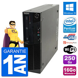 PC Lenovo ThinkCentre M82 SFF Intel G630 RAM 16Go Disque 250Go Windows 10 Wifi - Occasion