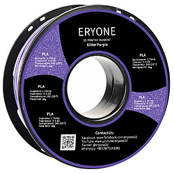 None ERYONE Galaxy Sparkly Glitter PLA Filament pour imprimante 3D 1 kg (2,2 lbs)/bobine - Violet