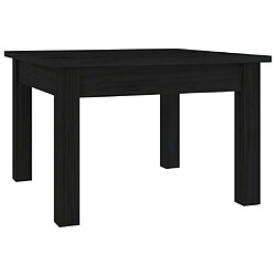 Maison Chic Table basse,Table Console Table d'appoint, Table pour salon Noir 45x45x30 cm Bois massif de pin -MN80581