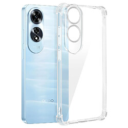 Avizar Coque pour Oppo A60 Antichoc Flexible Coins renforcés Transparent