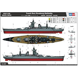 Hobby Boss Maquette Bateau French Navy Strasbourg Battleship pas cher