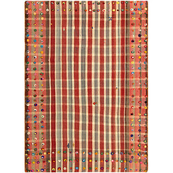 Vidal Tapis de laine 203x144 rouge Jajim