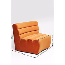 Acheter Karedesign Assise Wave orange Kare Design