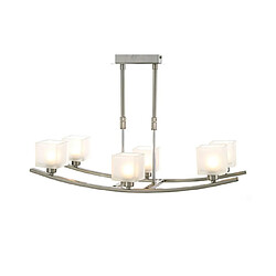 Luminaire Center Suspension PILA Nickel satiné