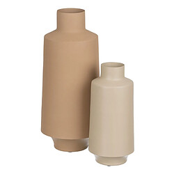 BigBuy Home Vase 18 x 18 x 43,5 cm Beige Fer