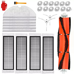 Kit d'accessoires pour aspirateur Robot Xiaomi Roborock S50, S51, E25, S5, pièces détachées, filtre, tissus, brosse latérale, brosse en rouleau