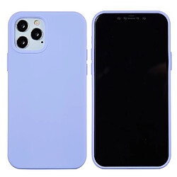 Coque en silicone couleur unie violet pour votre Apple iPhone 13 Pro Max 6.7 pouces