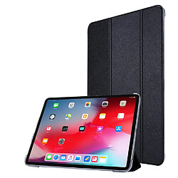 Etui en PU Texturé avec support tri-pliure noir pour votre Apple iPad Pro 11 pouces (2021)