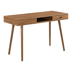 Bureau Habo 74 x 115 x 48 cm Effet Bois Foncé [en.casa]