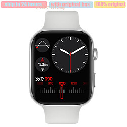 Universal Montres intelligentes pour hommes, chargement sans fil, encodeur plein écran, bouton Bluetooth, mode sport, montres intelligentes pour femmes (blanc).