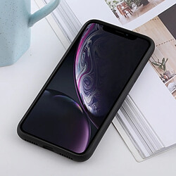 Wewoo Coque TPU antichoc en silicone liquide de couleur solide pour iPhone XR (noir)