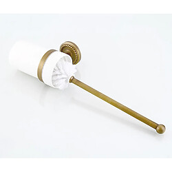 Avis Universal Ensemble brosse toilette vintage cuivre compact brosse toilette avec porte-vaisselle ensemble brosse salle de bains de l'hôtel Home | Porte-brosse