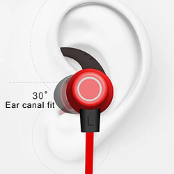 Wewoo Oreillette Bluetooth IPX4 étanche écouteurs magnétiques sans fil V4.1 stéréo intra-auriculaires, pour iPhone, Samsung, Huawei, Xiaomi, HTC & autres smartphones rouge pas cher