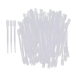 100pcs 2ml Pipette de Transfert en Plastique Pipette Graduée