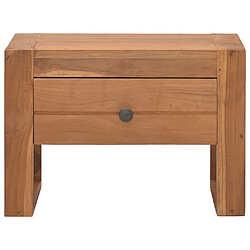 Avis Maison Chic Table de chevet,Table de nuit,Table d'appoint pour salon 50x30x35 cm Bois de teck solide -MN66528