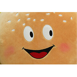 Universal 30cm dessin animé toast hamburger pizza pop corn flakes tambours sourires nourriture jouets peluche jambes et armes décoration luxe coussin de luxe (hamburger)