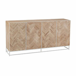 Paris Prix Buffet 4 Portes Miraza 180cm Naturel & Blanc