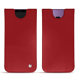 Pochette cuir Samsung Galaxy S9+ - Pochette - Rouge ( Nappa - Pantone #d50032 ) - NOREVE