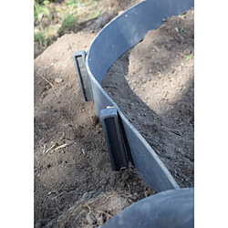 Ubbink Bordure de jardin 14 cm x 15 m 7 mm Noir pas cher