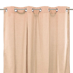 Avis Thedecofactory COTTON LOOK - Rideau en polycoton rose nude 140x250