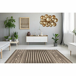 Avis Paris Prix Tapis Imprimé à Poils Plats Splash Marron 120 x 170 cm